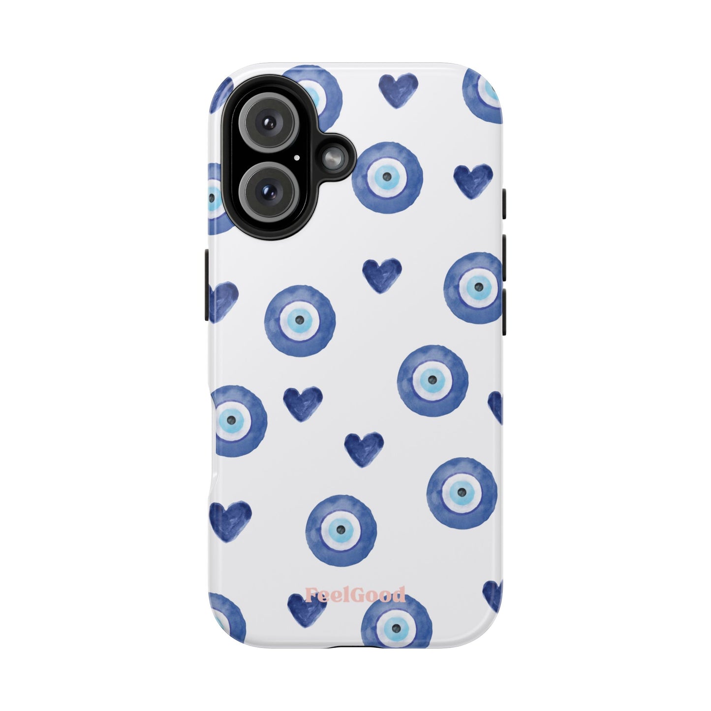 Blue Hearts with Protection Phone Case