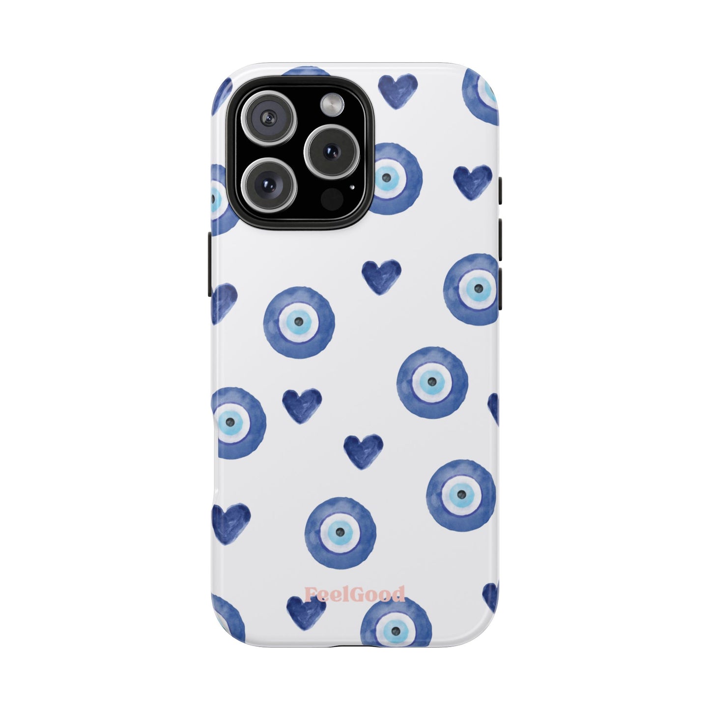 Blue Hearts with Protection Phone Case