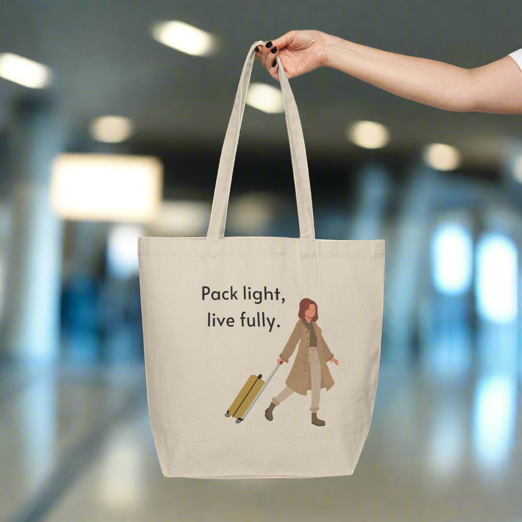Pack Lightly, Live Fully- Tote Bag