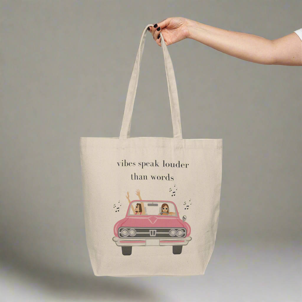 Vibes Speak Louder Than Words - Tote Bag
