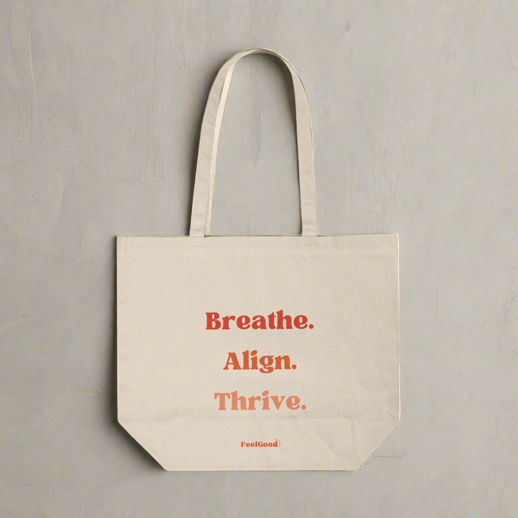 Breathe. Align. Thrive. - Canvas Tote