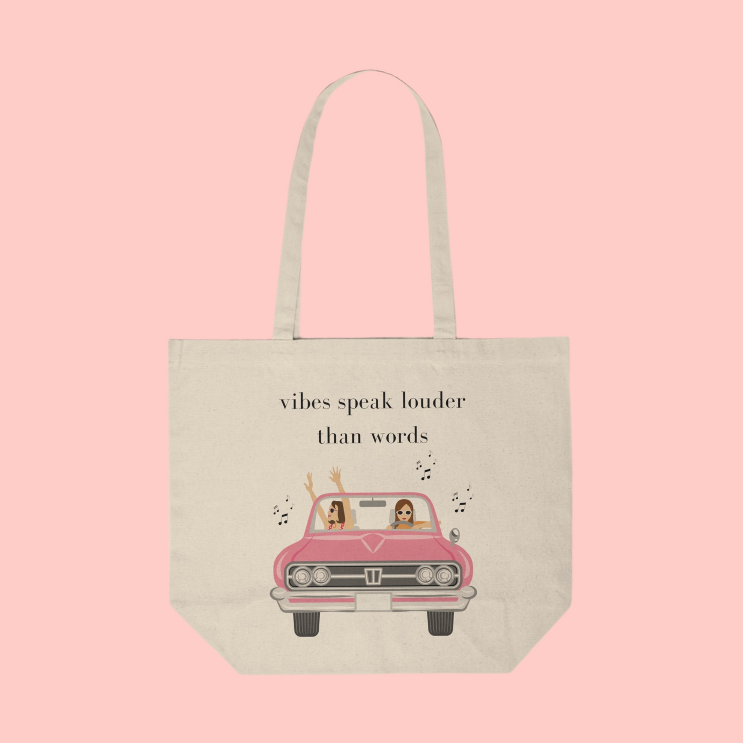 Vibes Speak Louder Than Words - Tote Bag
