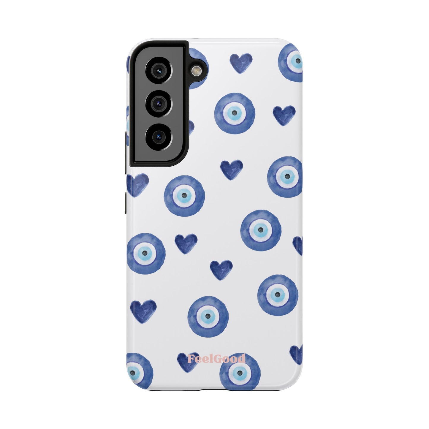 Blue Hearts with Protection Phone Case