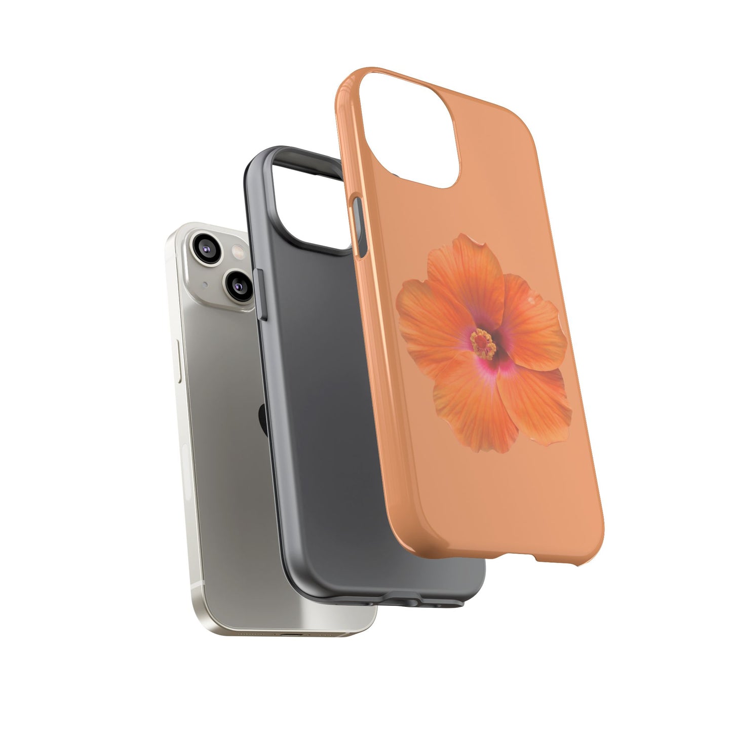 🌺 Orange Hibiscus Phone Case