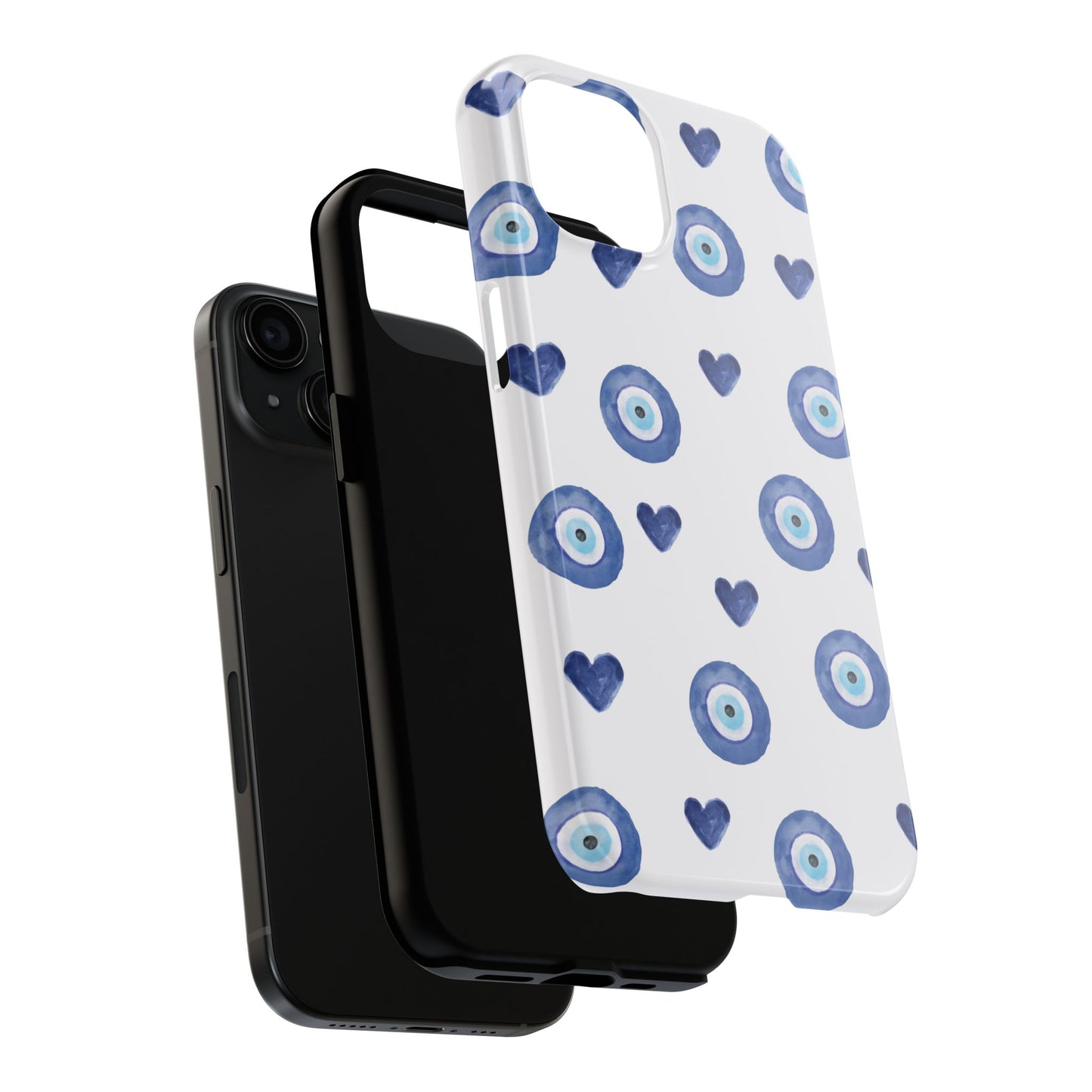 💙 Blue Hearts with Protection Phone Case
