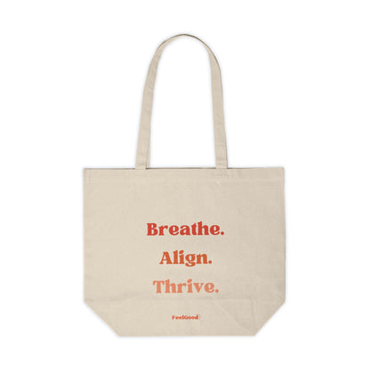 Breathe. Align. Thrive. - Canvas Tote