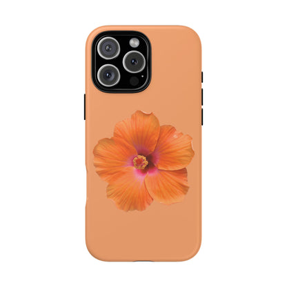 🌺 Orange Hibiscus Phone Case
