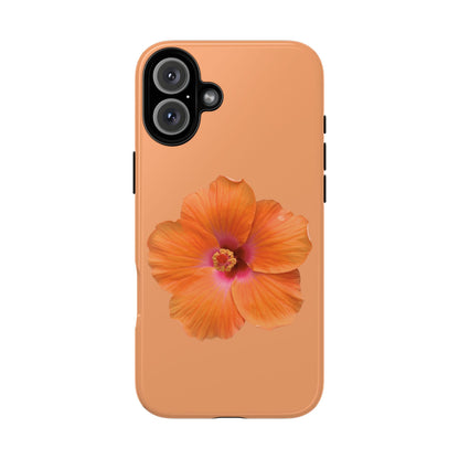 🌺 Orange Hibiscus Phone Case