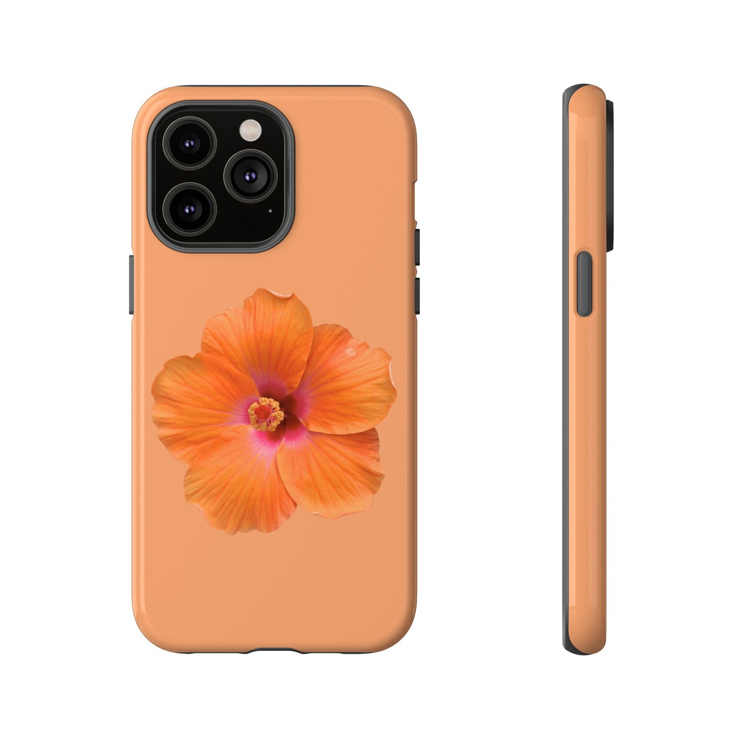 🌺 Orange Hibiscus Phone Case
