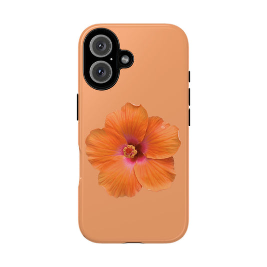 🌺 Orange Hibiscus Phone Case