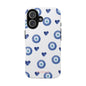 Blue Hearts with Protection Phone Case