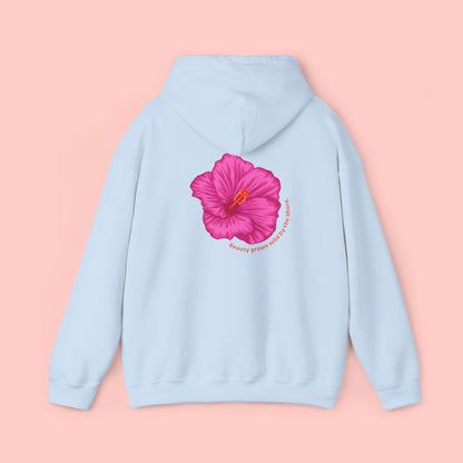 Hibiscus Flower Unisex Heavy Blend™ Hooded Sweatshirt