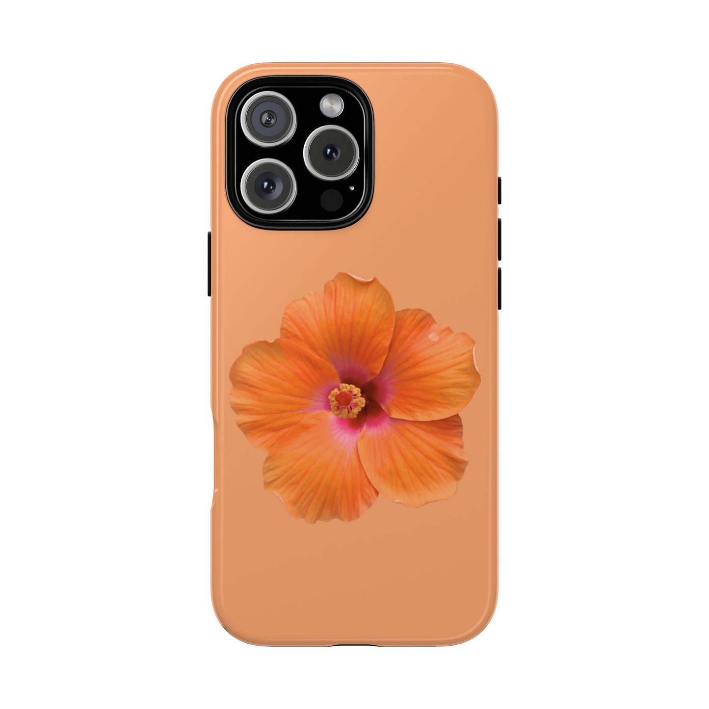 🌺 Orange Hibiscus Phone Case
