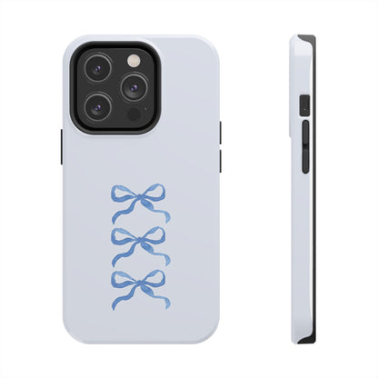 🎀 Blue Bow Phone Case