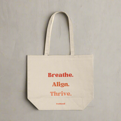Breathe. Align. Thrive. - Canvas Tote