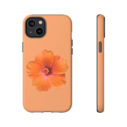 🌺 Orange Hibiscus Phone Case