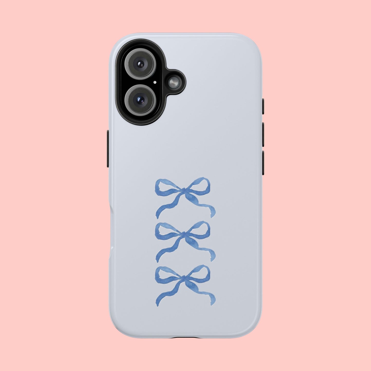 🎀 Blue Bow Phone Case