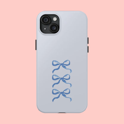 🎀 Blue Bow Phone Case
