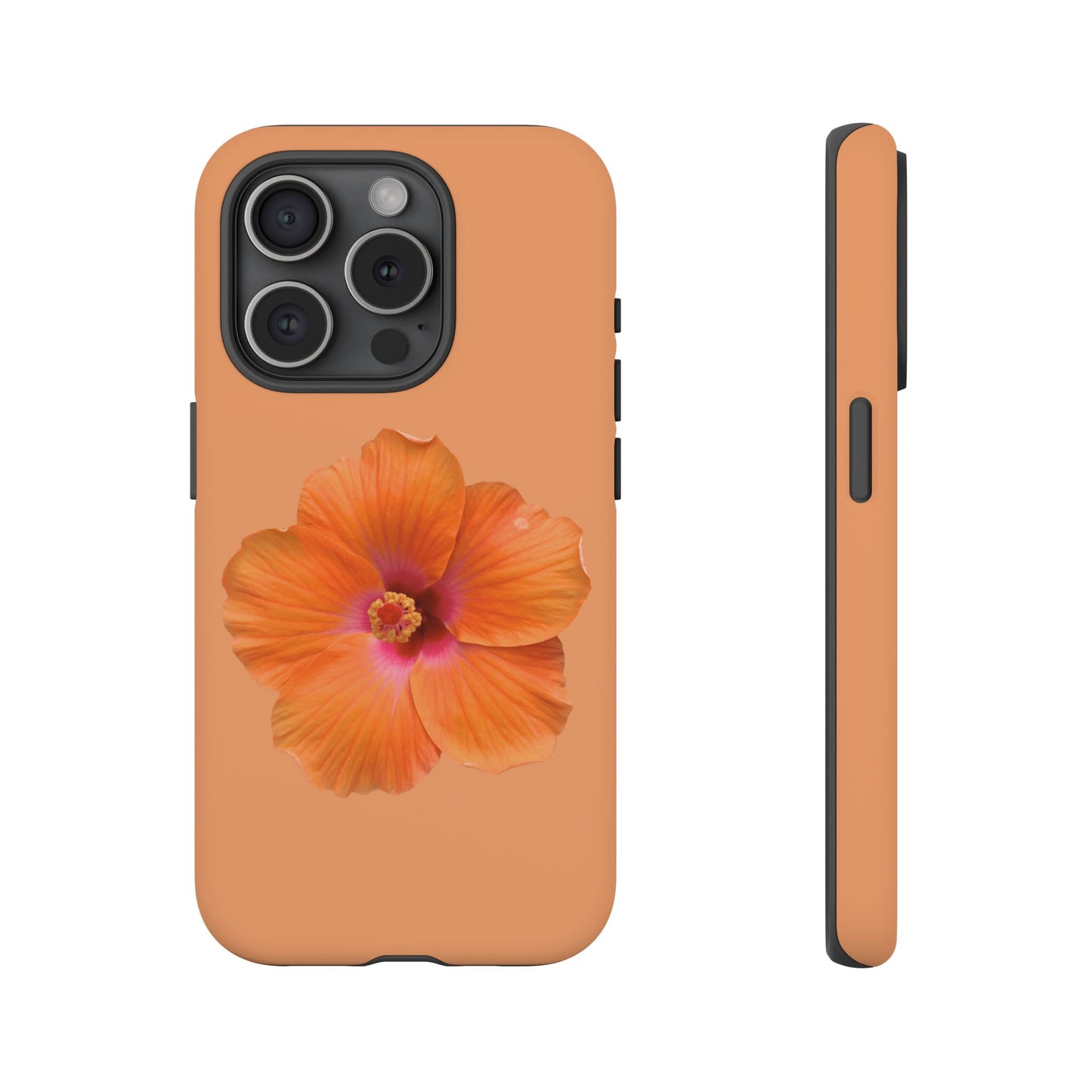 🌺 Orange Hibiscus Phone Case