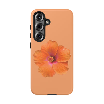 🌺 Orange Hibiscus Phone Case