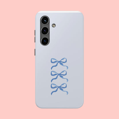 🎀 Blue Bow Phone Case