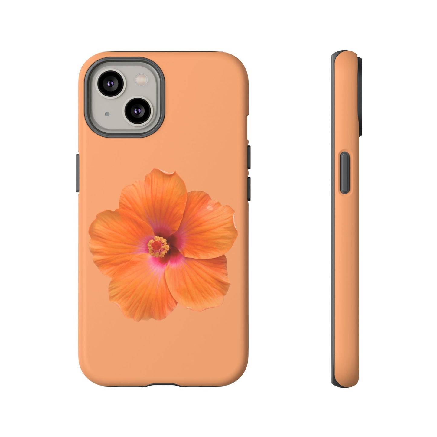 🌺 Orange Hibiscus Phone Case
