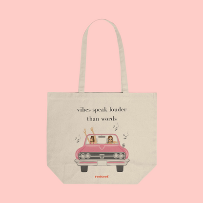 Vibes Speak Louder Than Words - Tote Bag